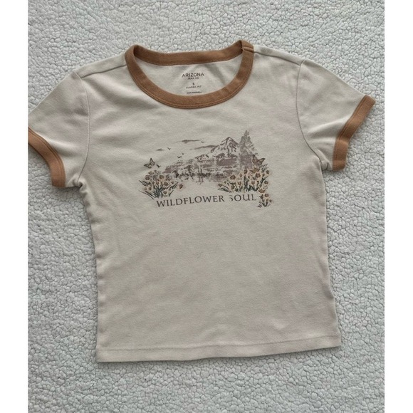 Arizona Jean Company Other - Womens Wildflower Soul Ringer Tee Festival Indie Sleaze Size Small 90s Y2K